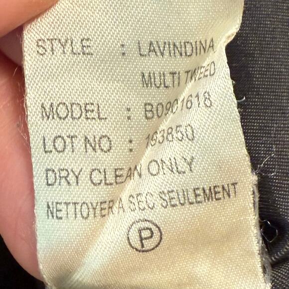 Theory Brand Mini Dress Turtleneck Tweed Wool Long Sleeve Black Women's Small - Picture 8 of 9